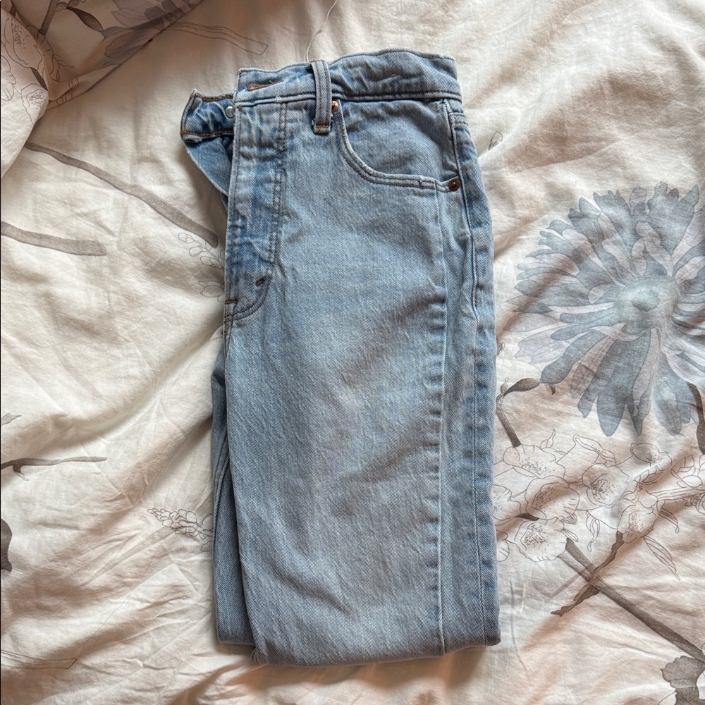 Abercrombie & Fitch Light Blue Skinny High Rise Jeans